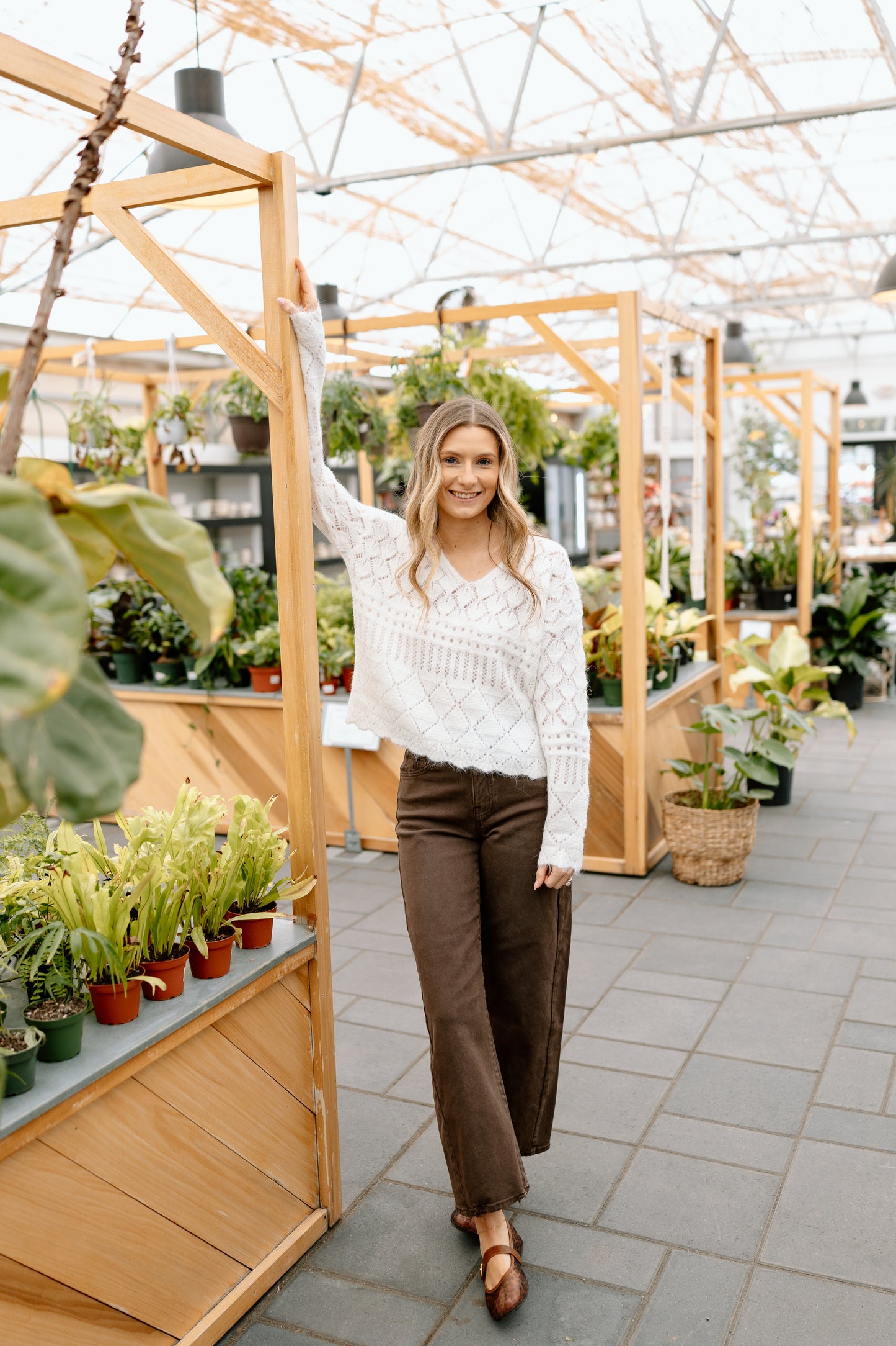 Bambi Open Crochet Sweater