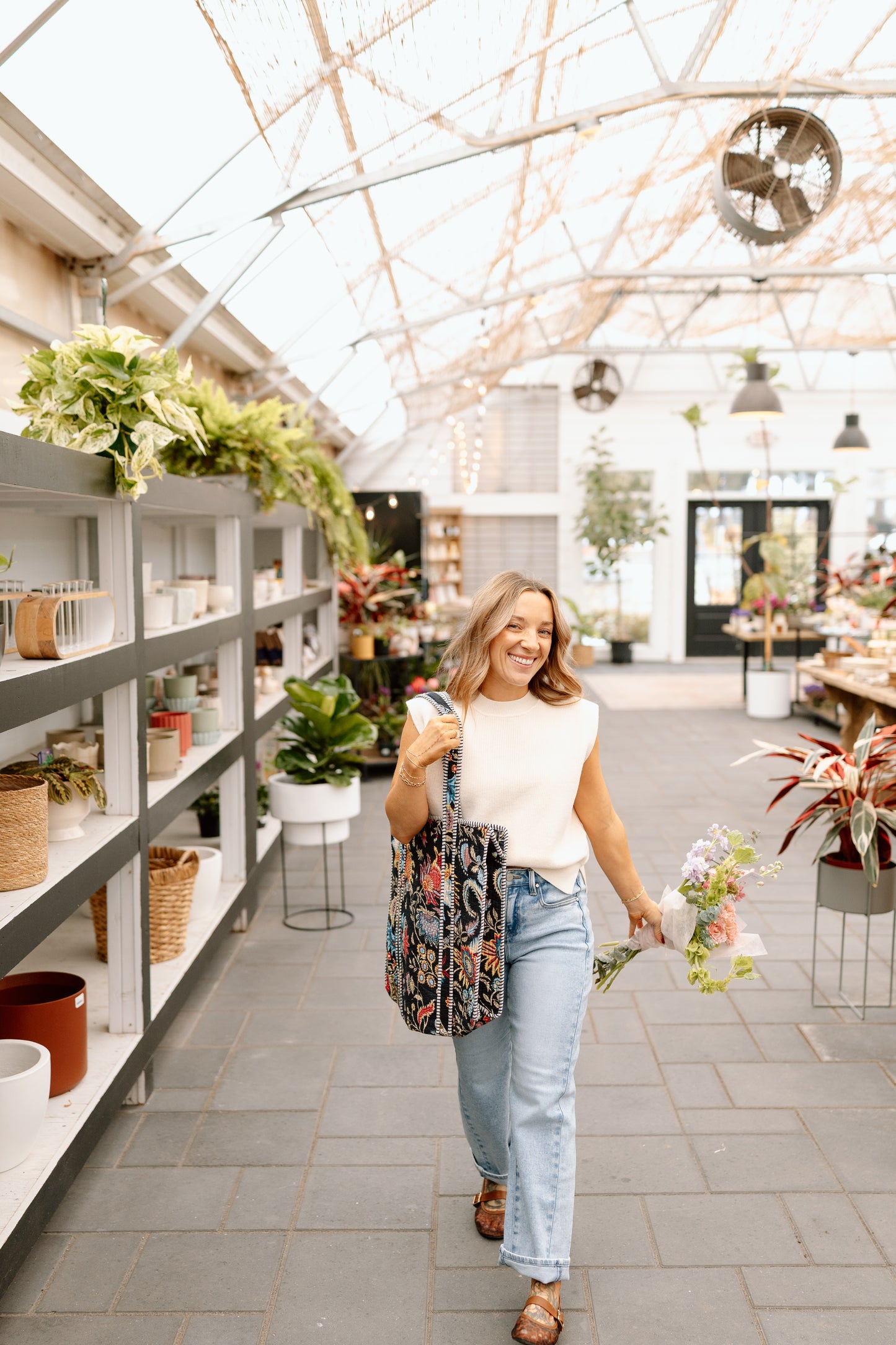 Blooming Barrel Jean