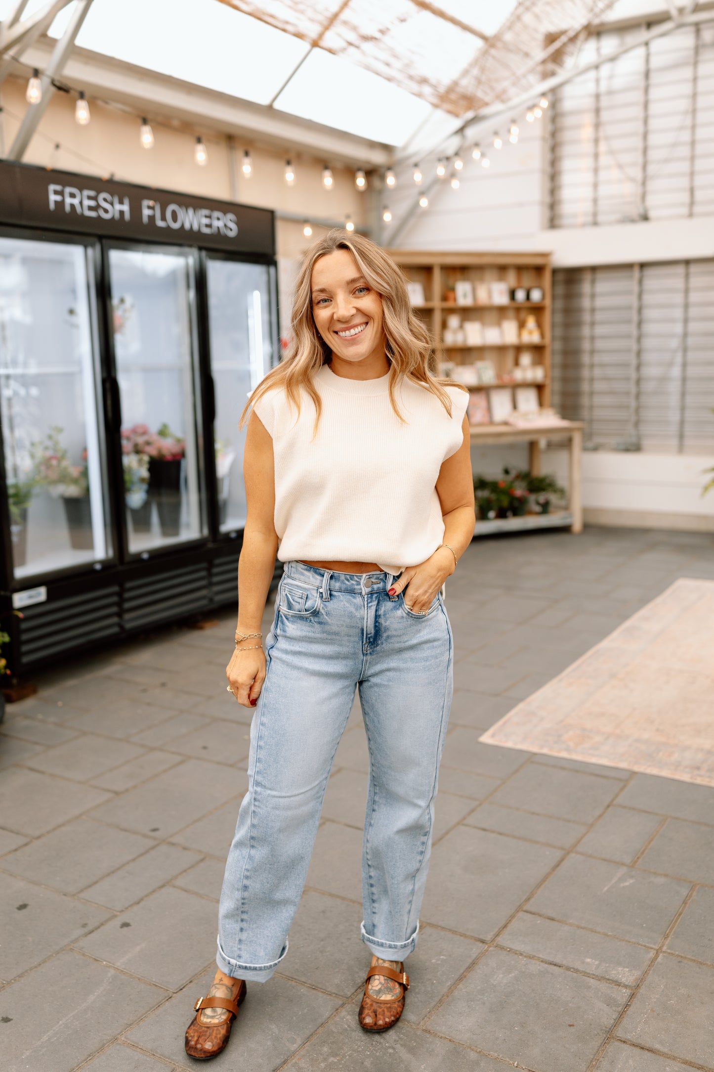 Blooming Barrel Jean