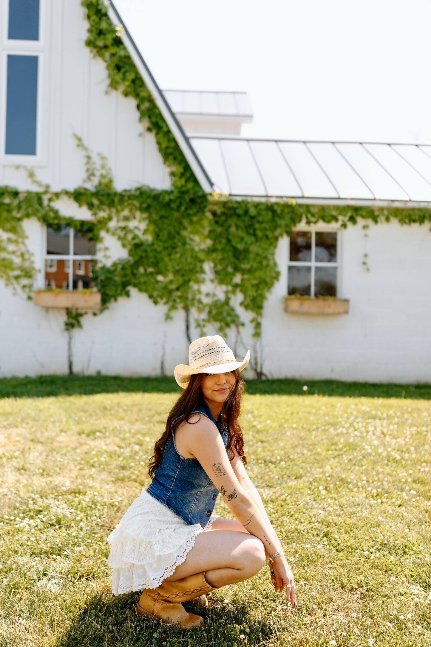 Avery Denim Top