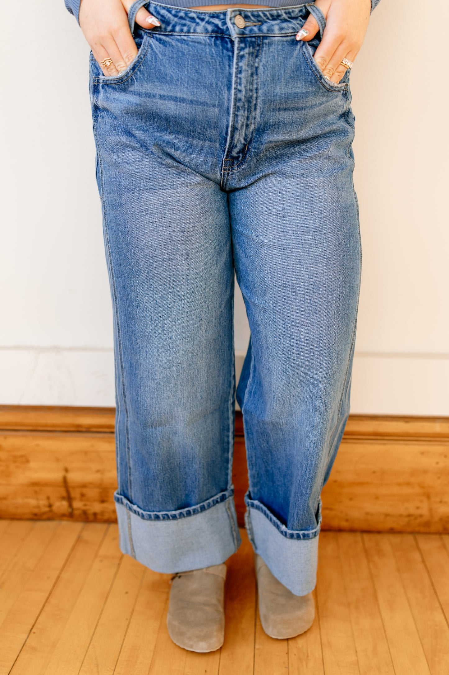 Sienna High Rise Cuffed Baggy