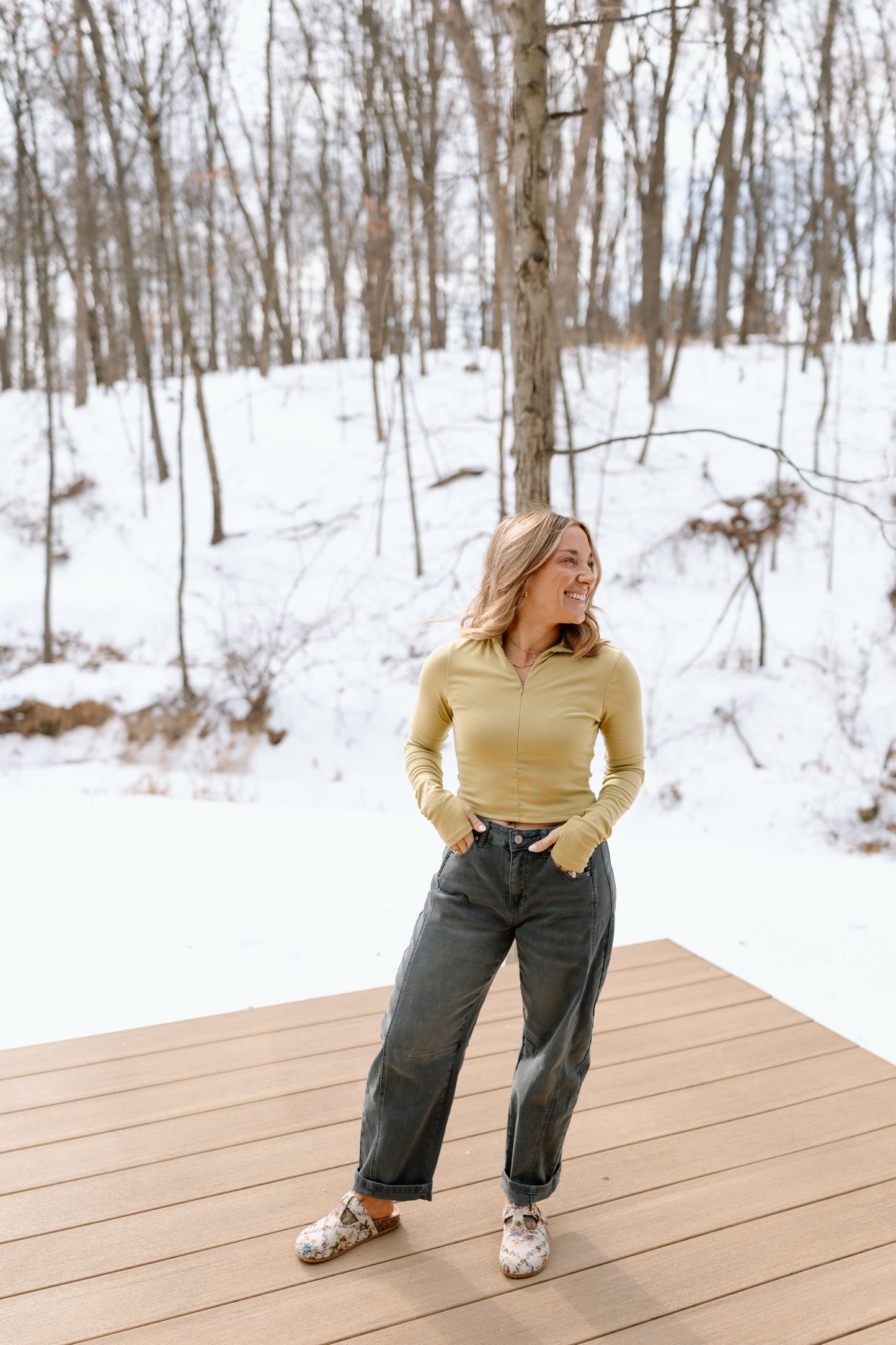 Sadie Colored Barrel Pant