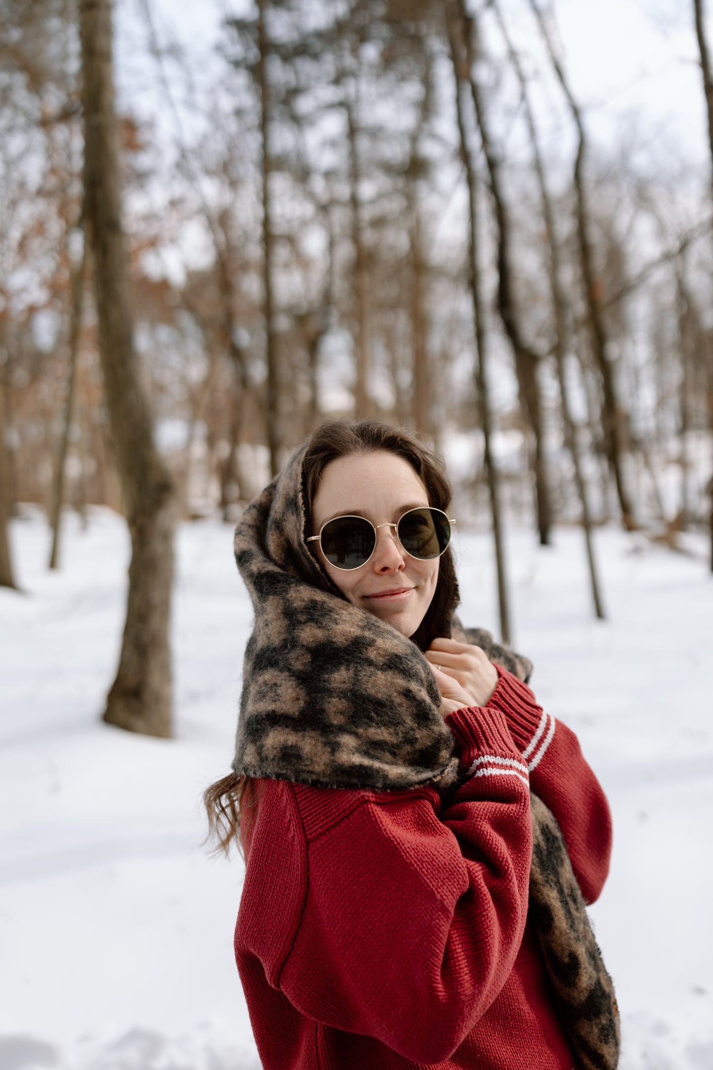 Leopard Print Scarf