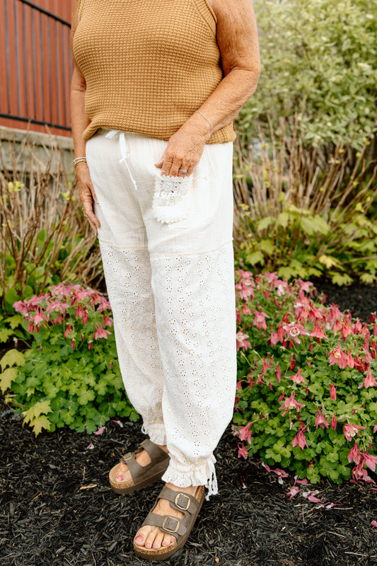 Cove Lace Gauze Pant