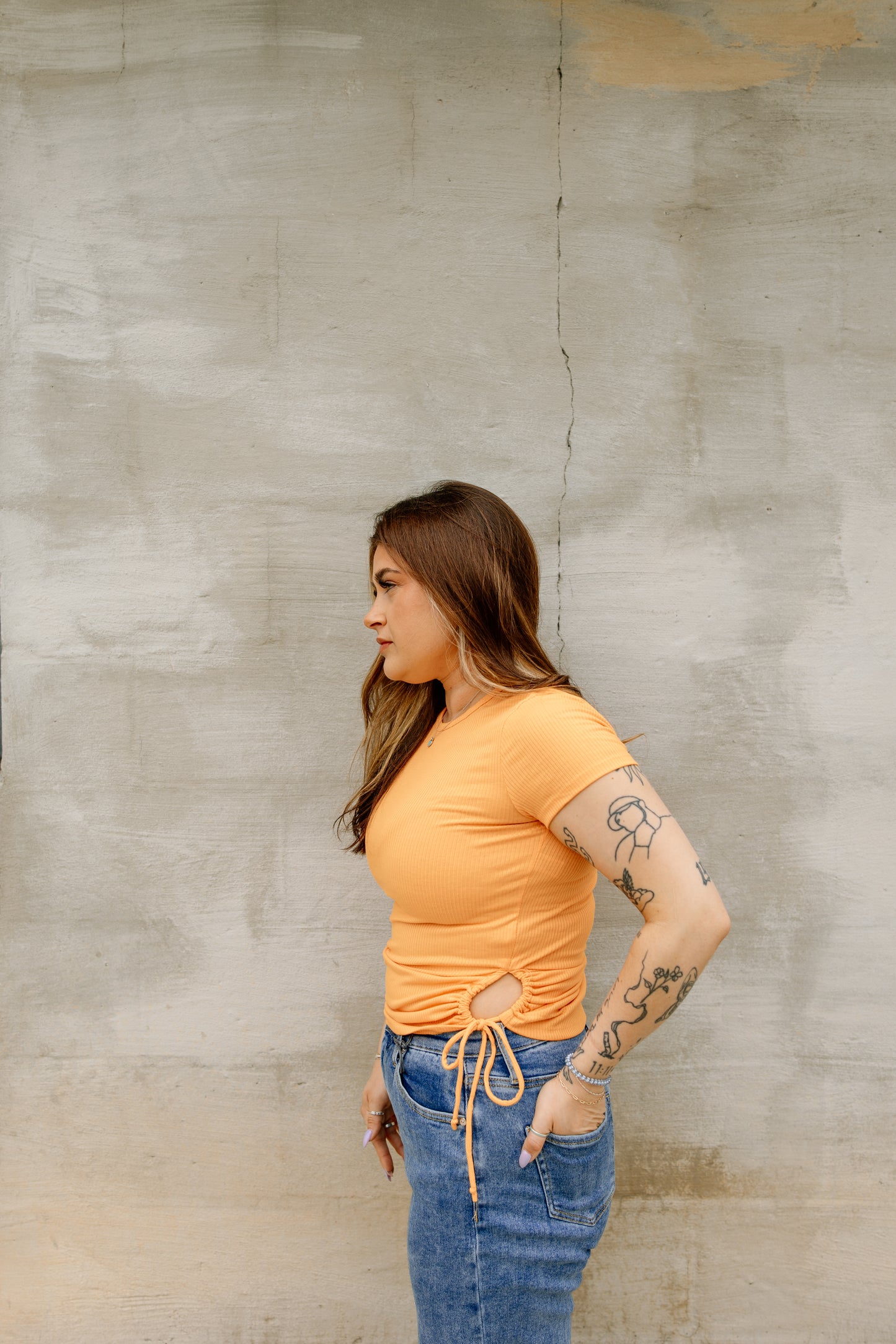 Tasha Ribbed Tee