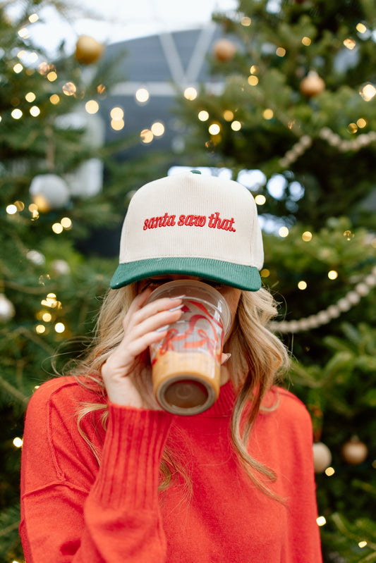 Santa Saw That Corduroy Trucker