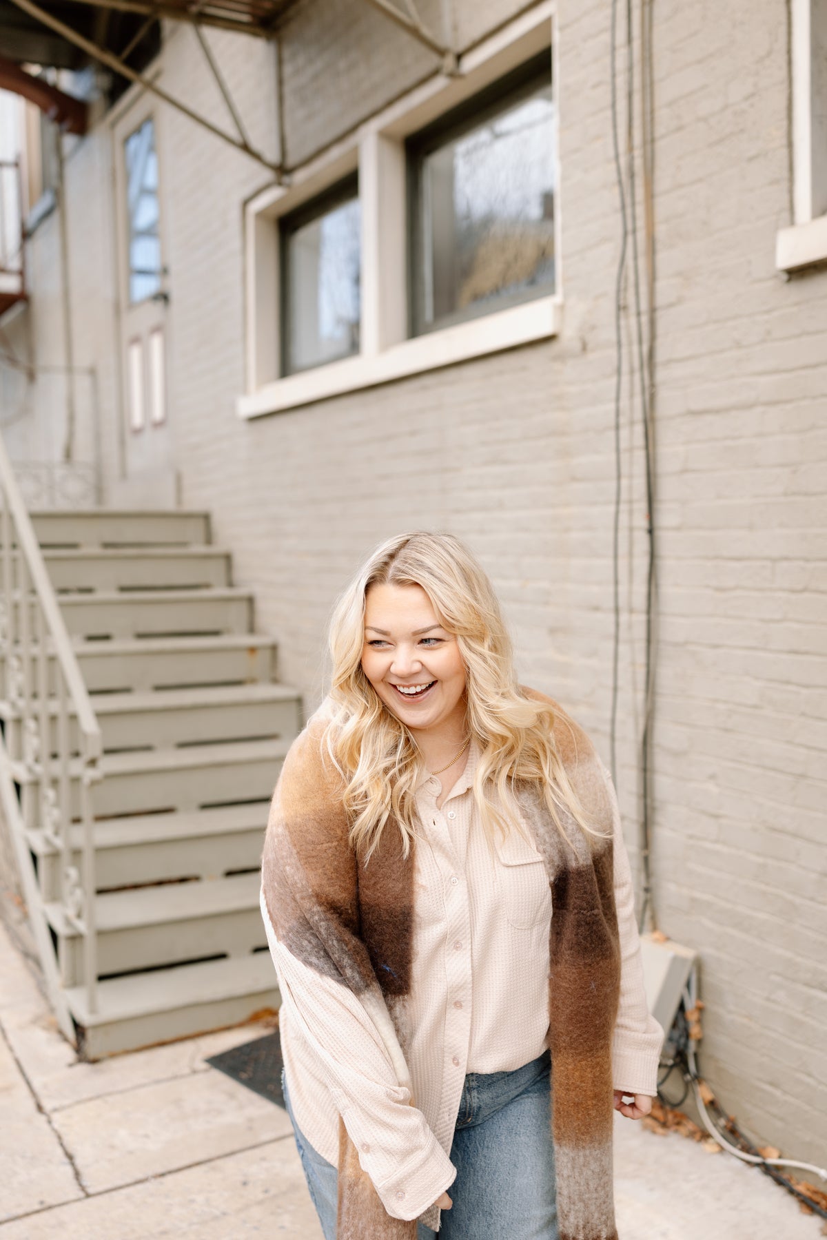 Amira Waffle Button Down