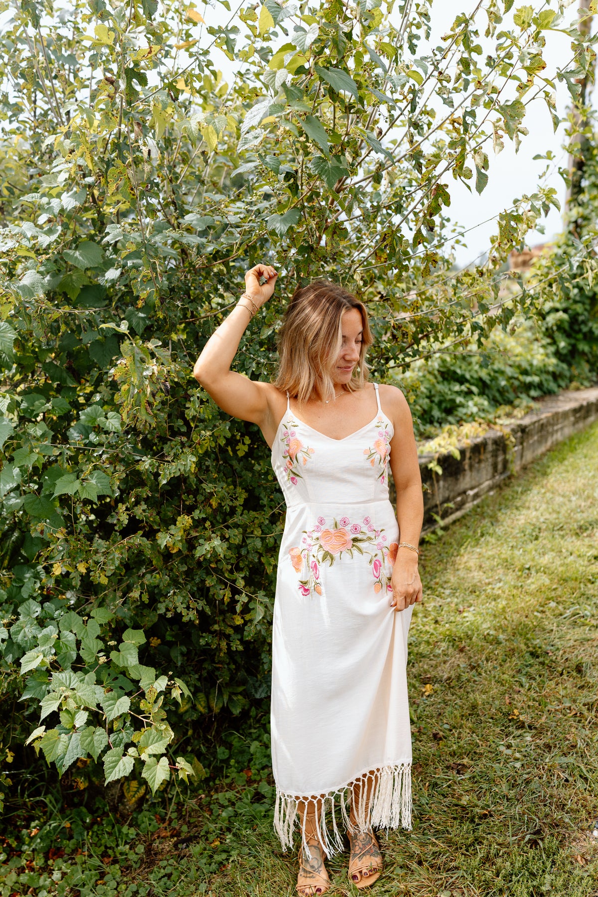 Zya Embroidered Midi