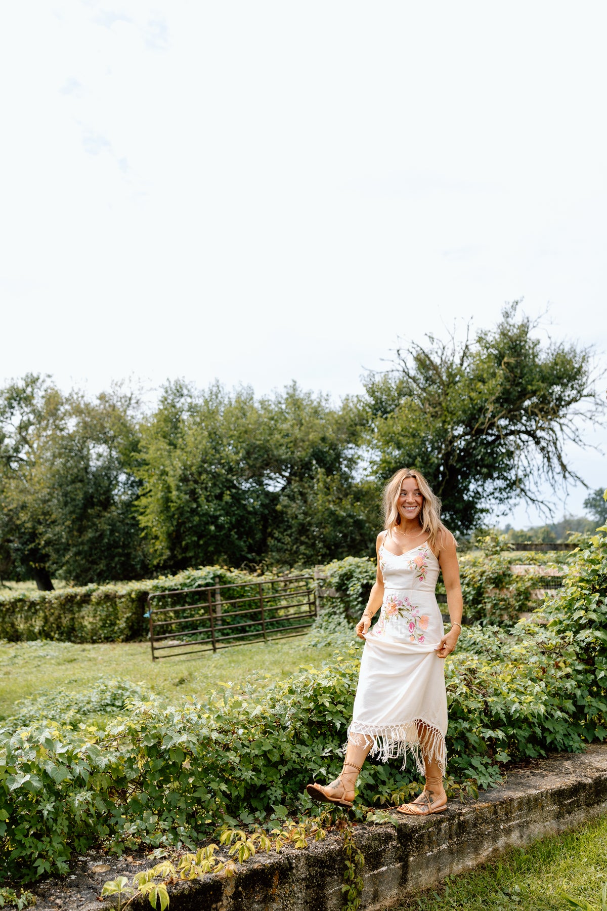 Zya Embroidered Midi