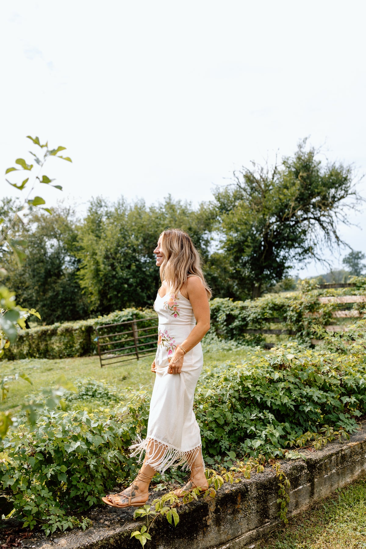 Zya Embroidered Midi