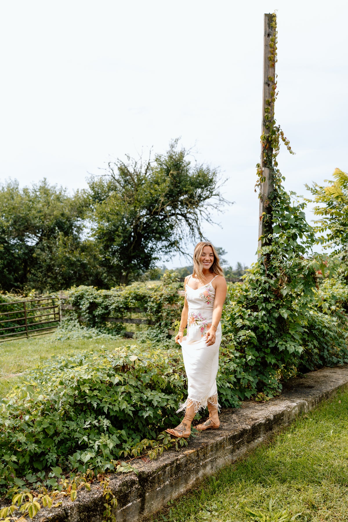 Zya Embroidered Midi