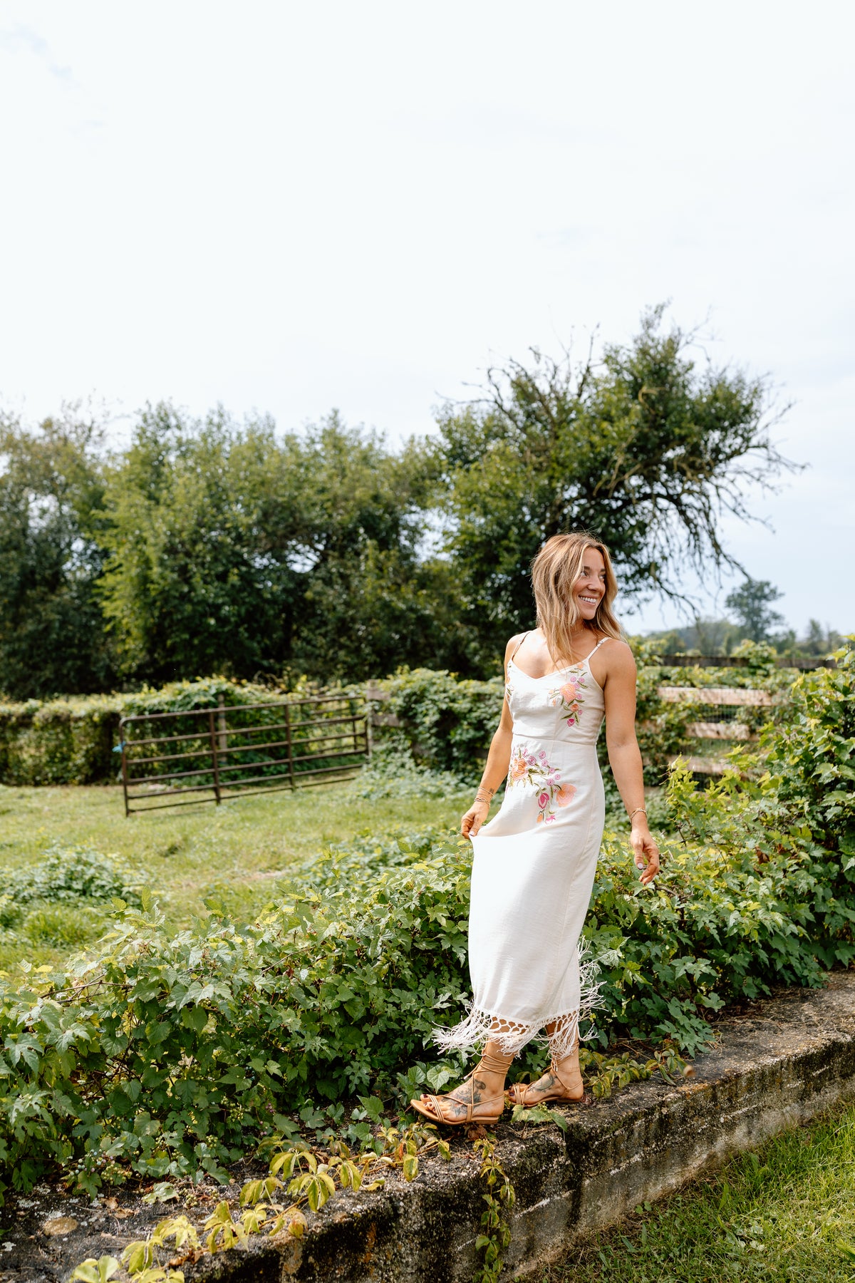 Zya Embroidered Midi