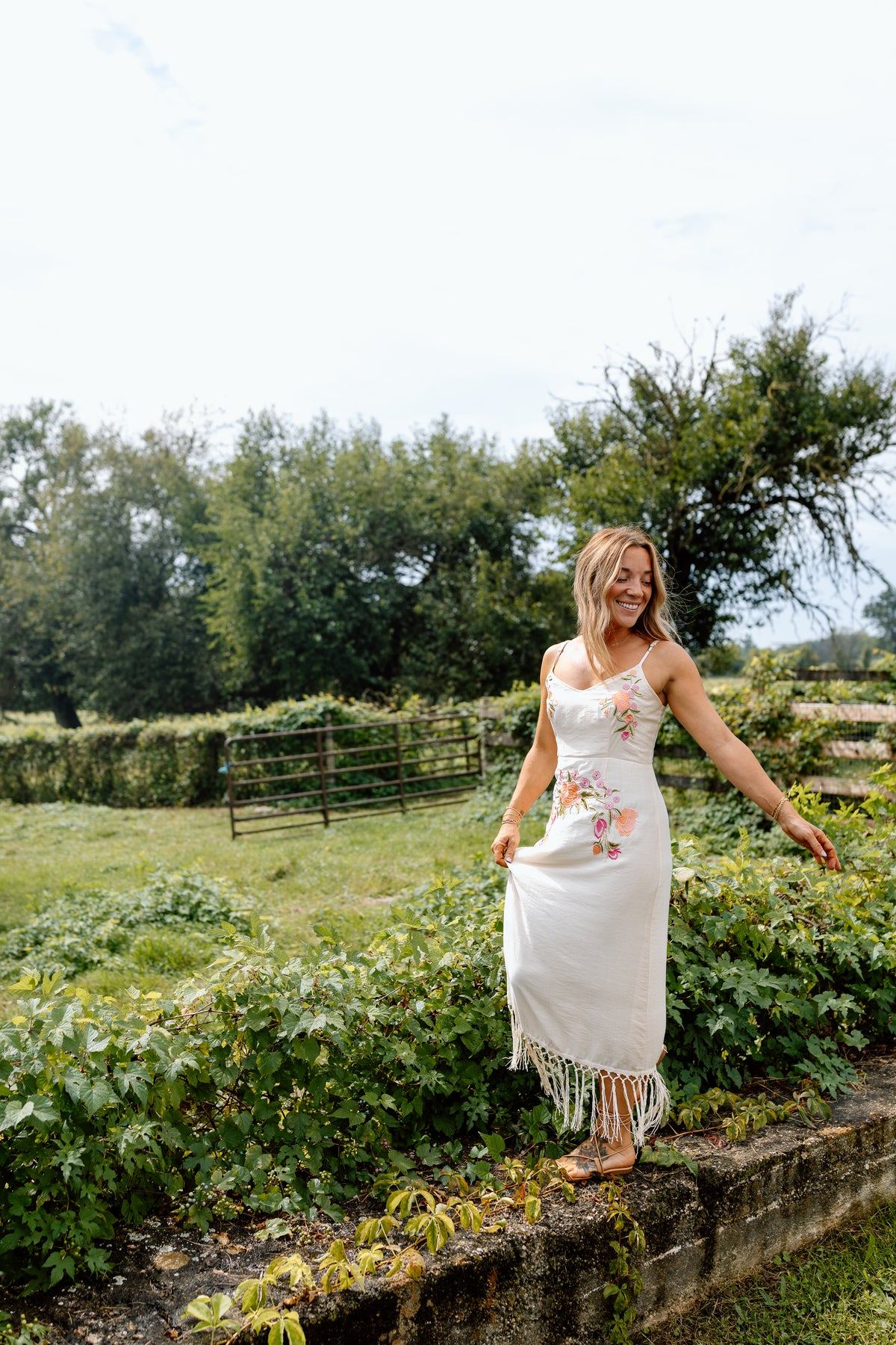 Zya Embroidered Midi