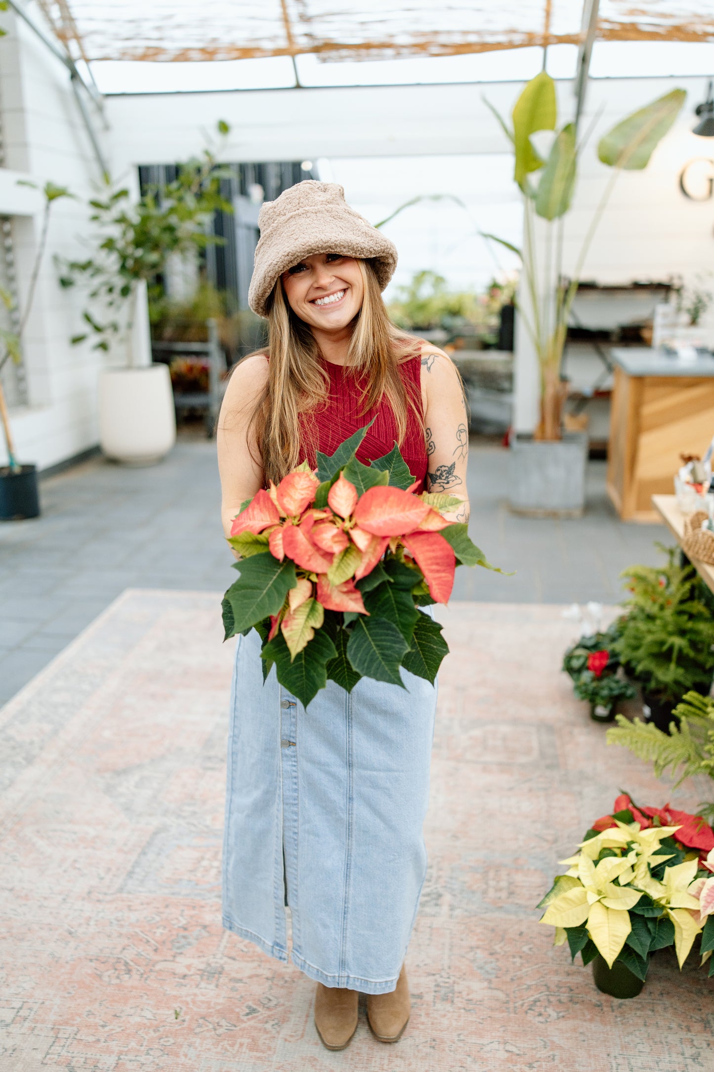 Bryer Denim Midi Skirt