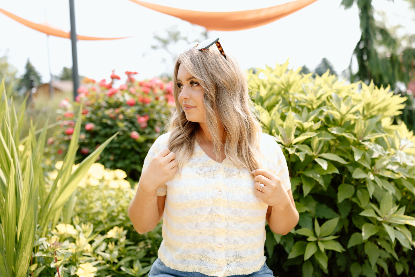 Lana Striped Knit Top