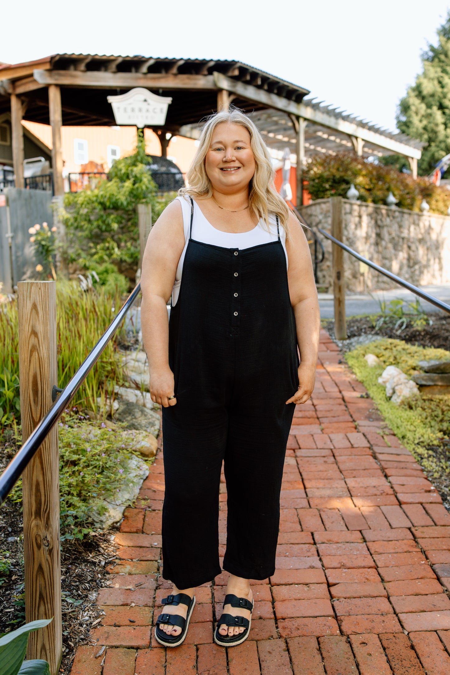 Lori Button Down Jumpsuit