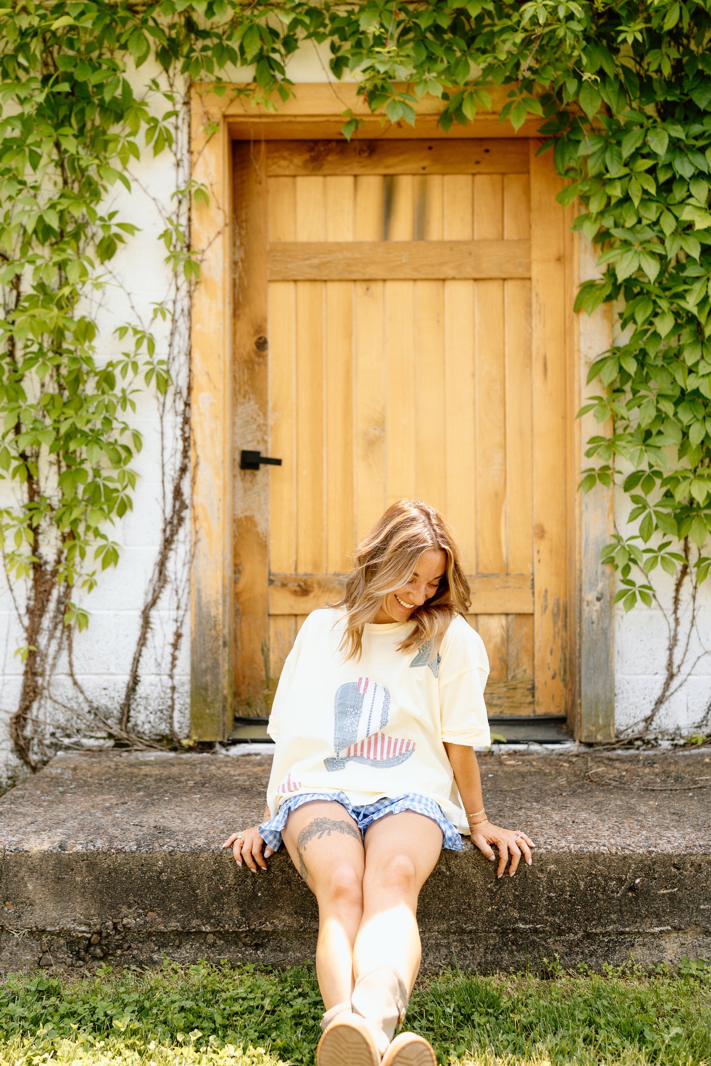 Leanali Patchwork Tee