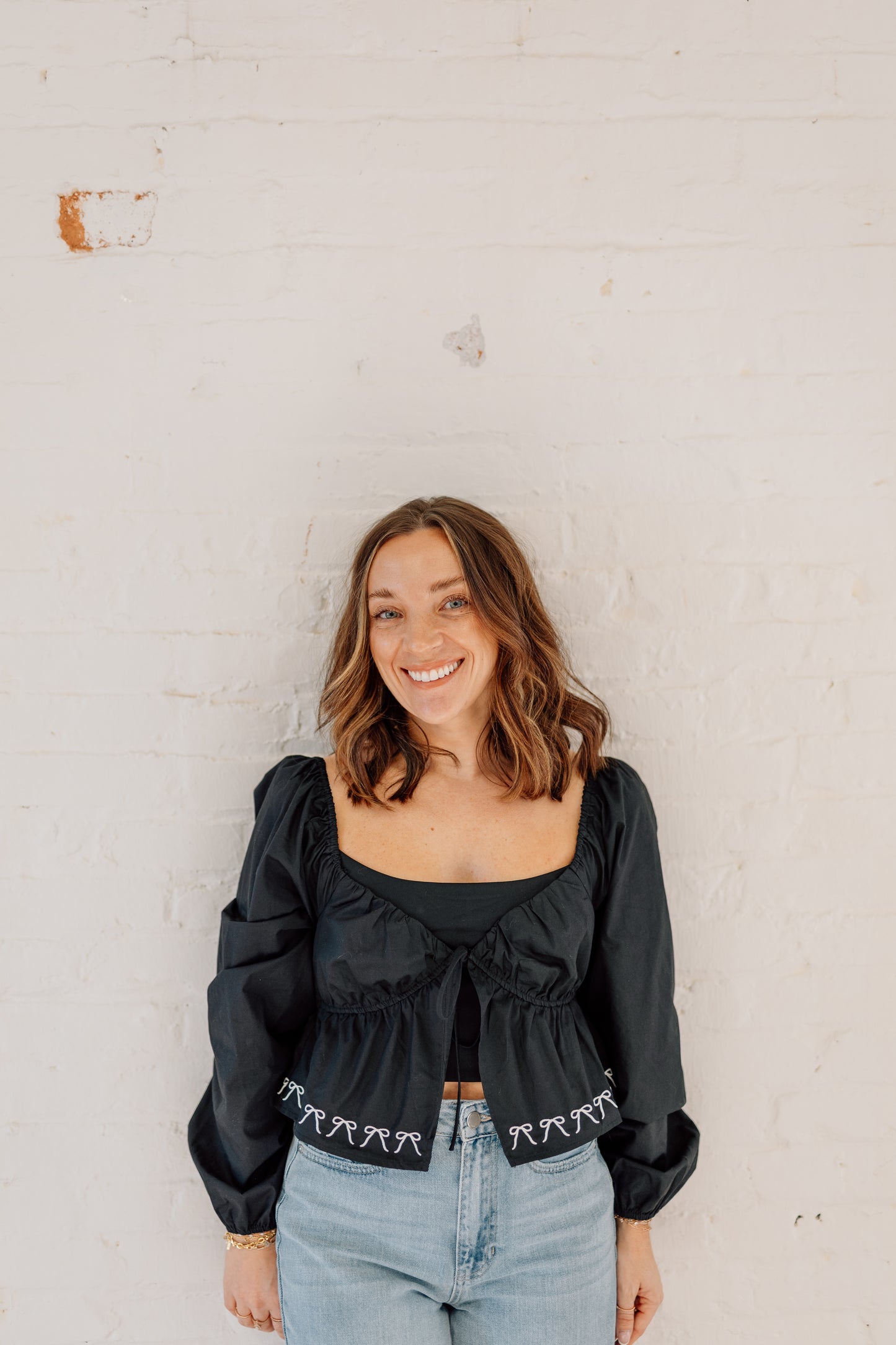 Dream Maker Bow detail Blouse