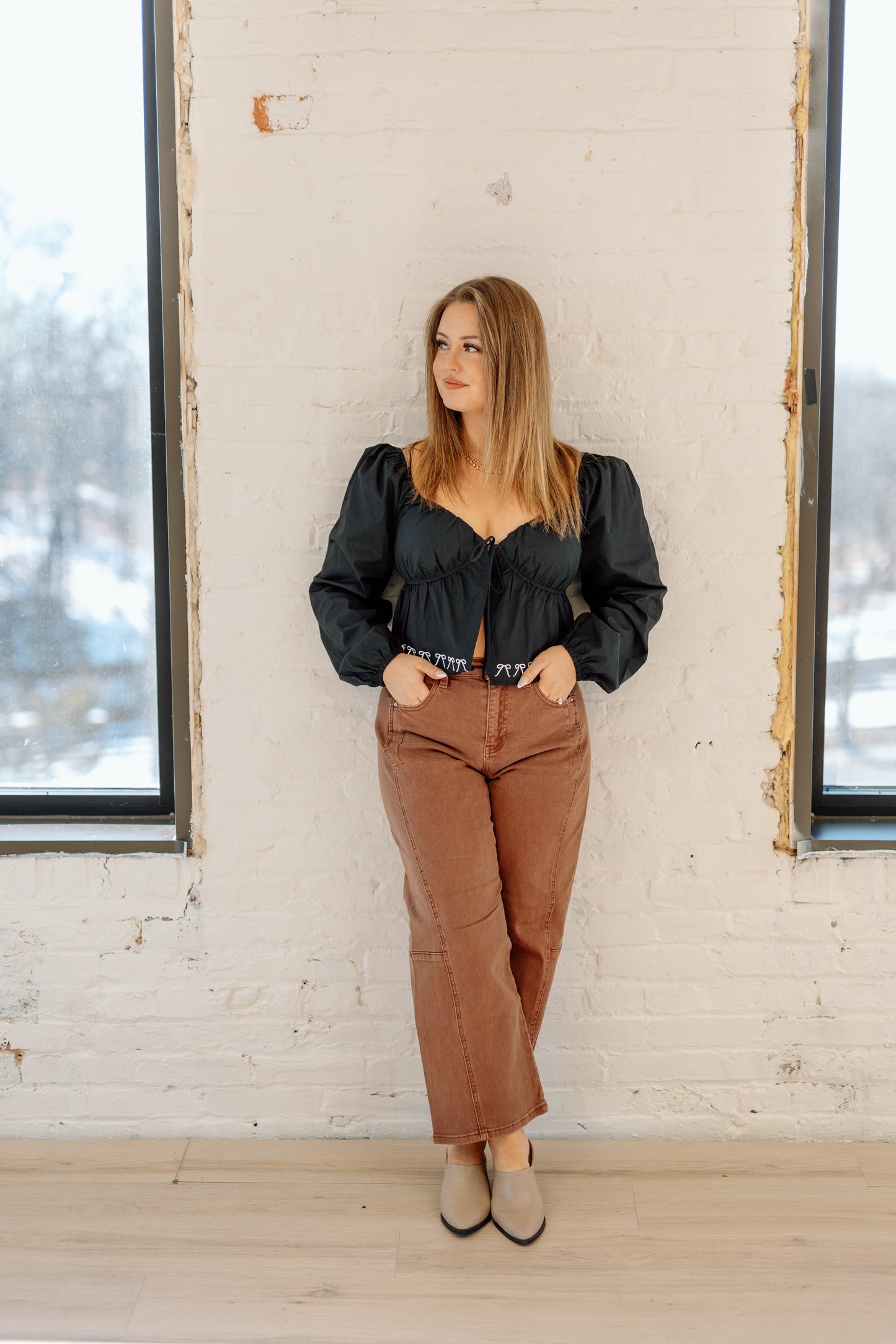 Dream Maker Bow detail Blouse