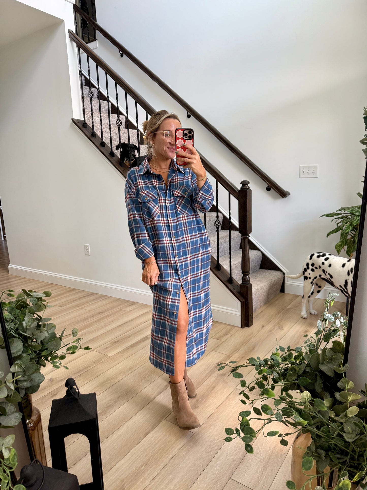 Cheyenne Flannel Longline Shirt