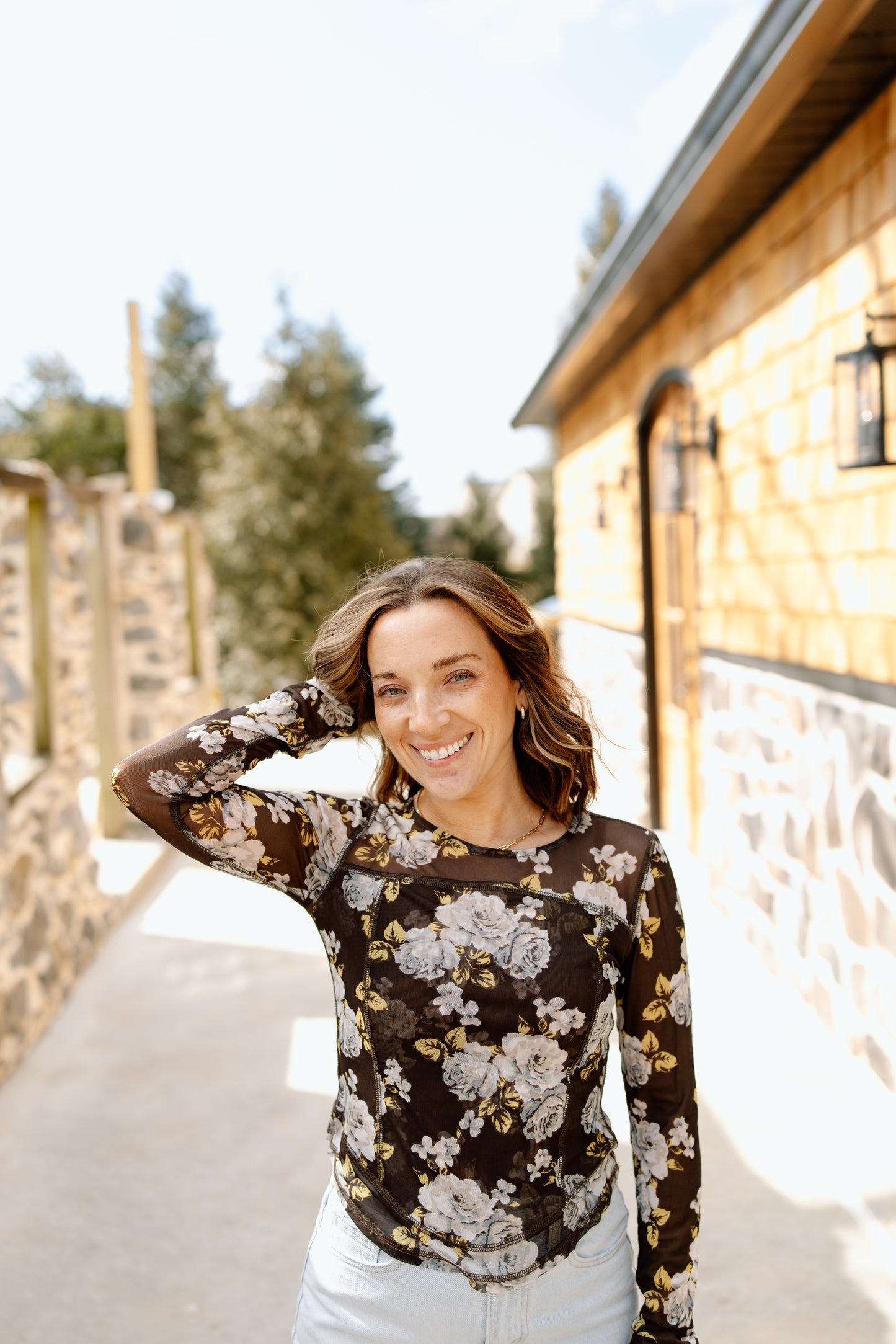 Driftwood Mesh Long Sleeve