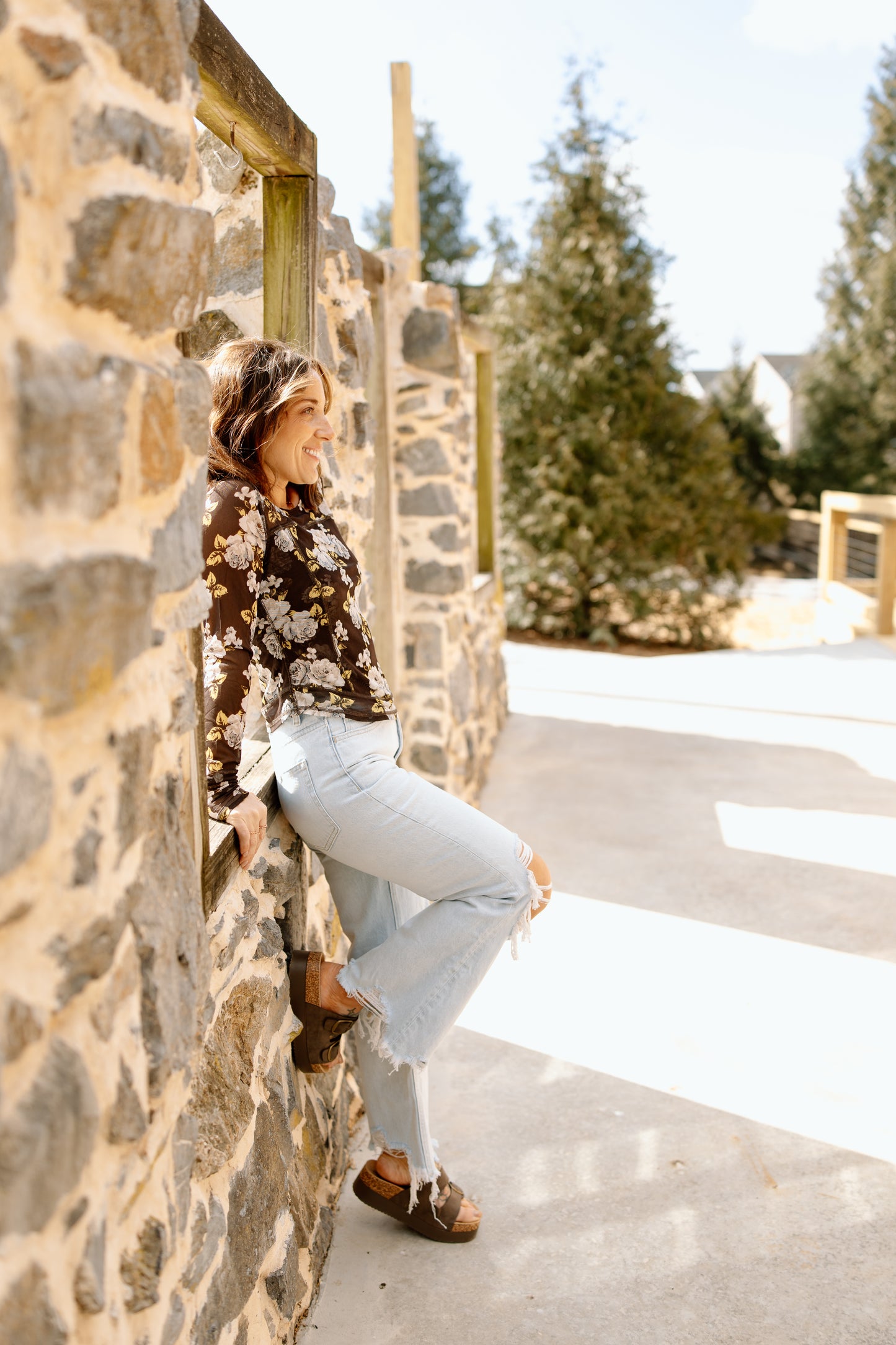 Driftwood Mesh Long Sleeve