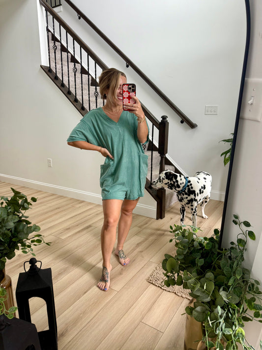 Dana Mineral Washed Romper