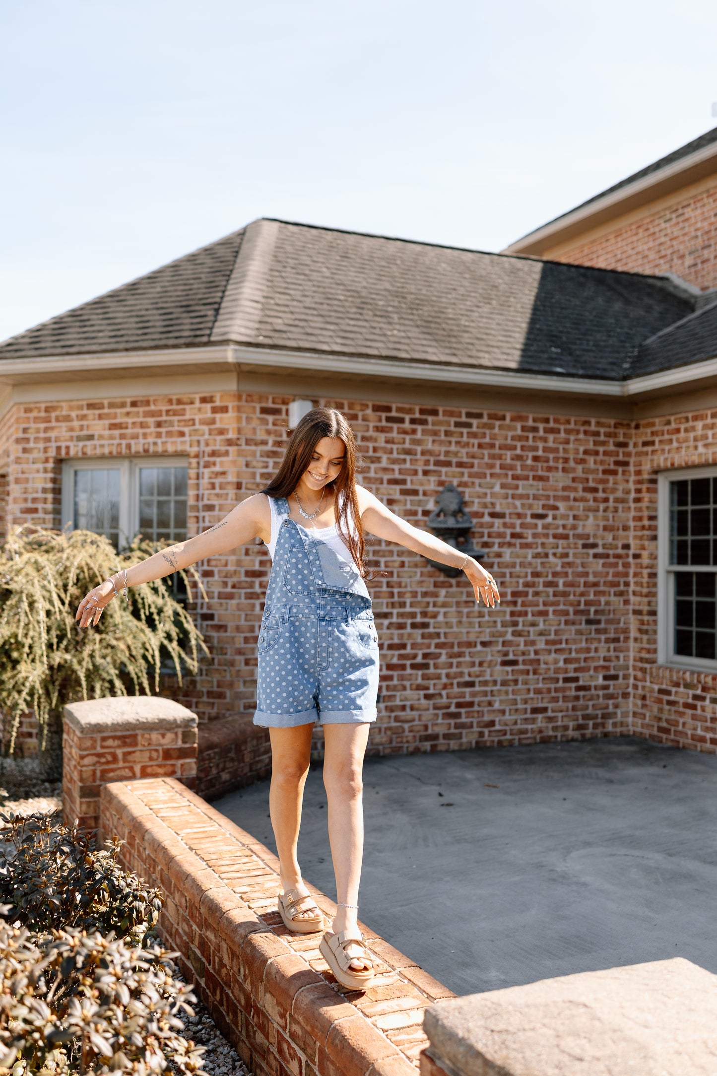 Hazey Polka Dot Overall