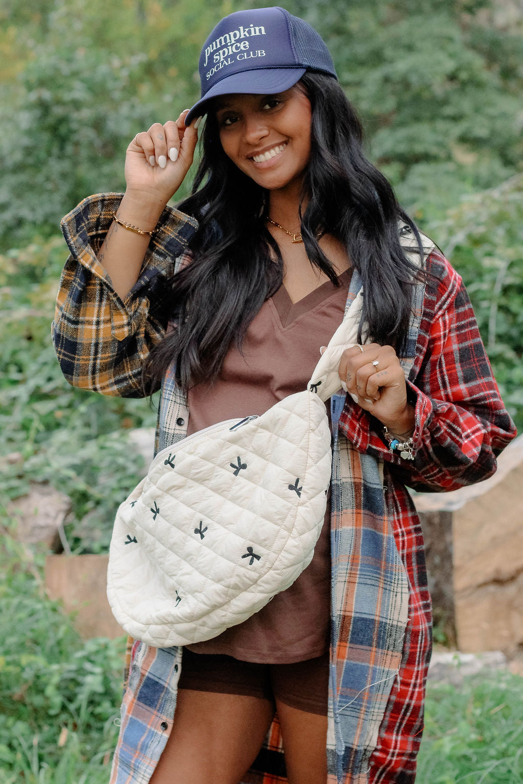 Pumpkin Spice Trucker Hat (navy)