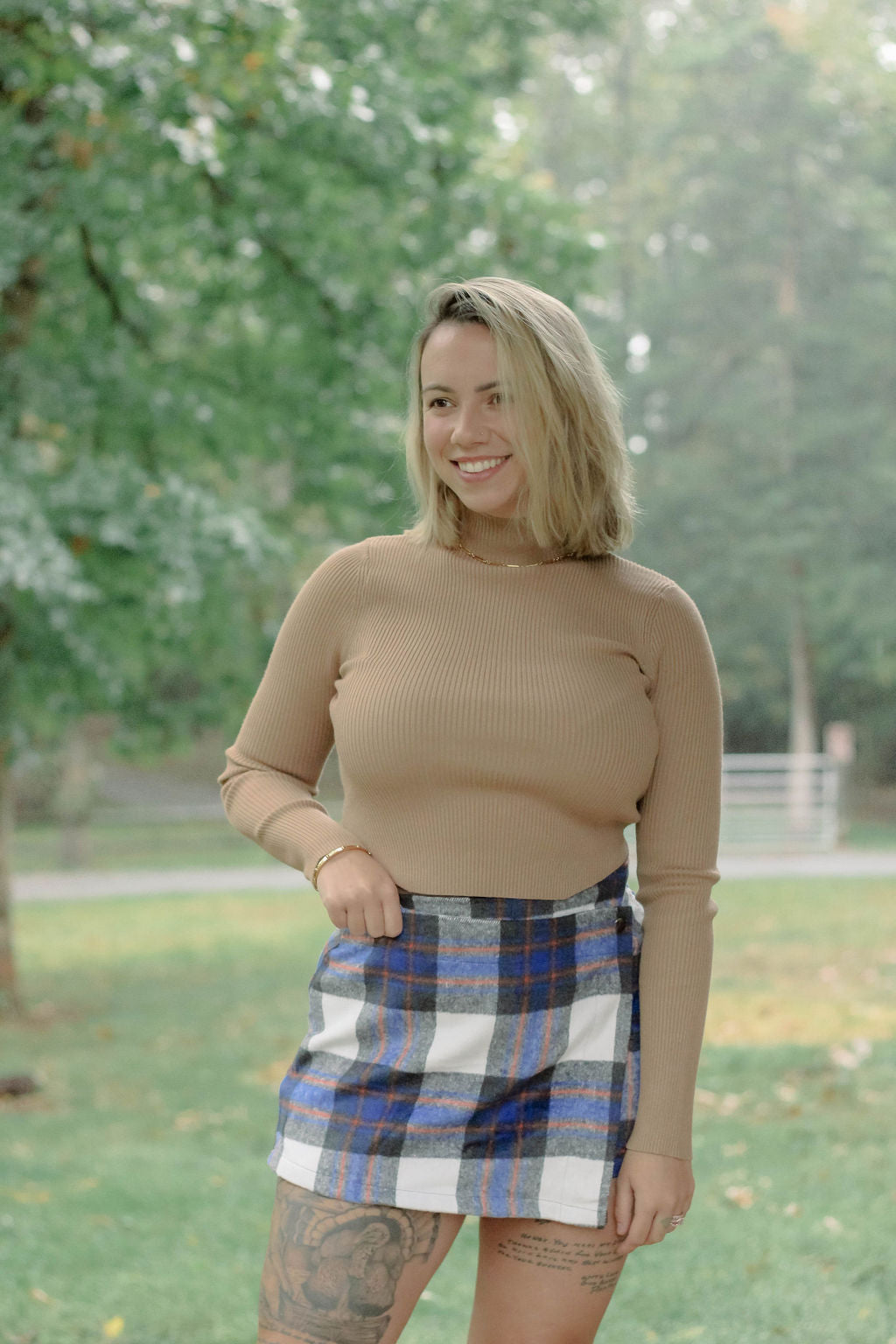 Skippy Plaid Skort