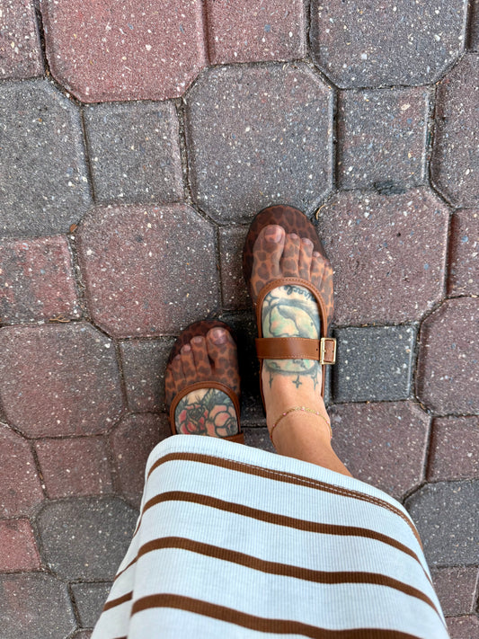 Cal Leopard Mesh Flats