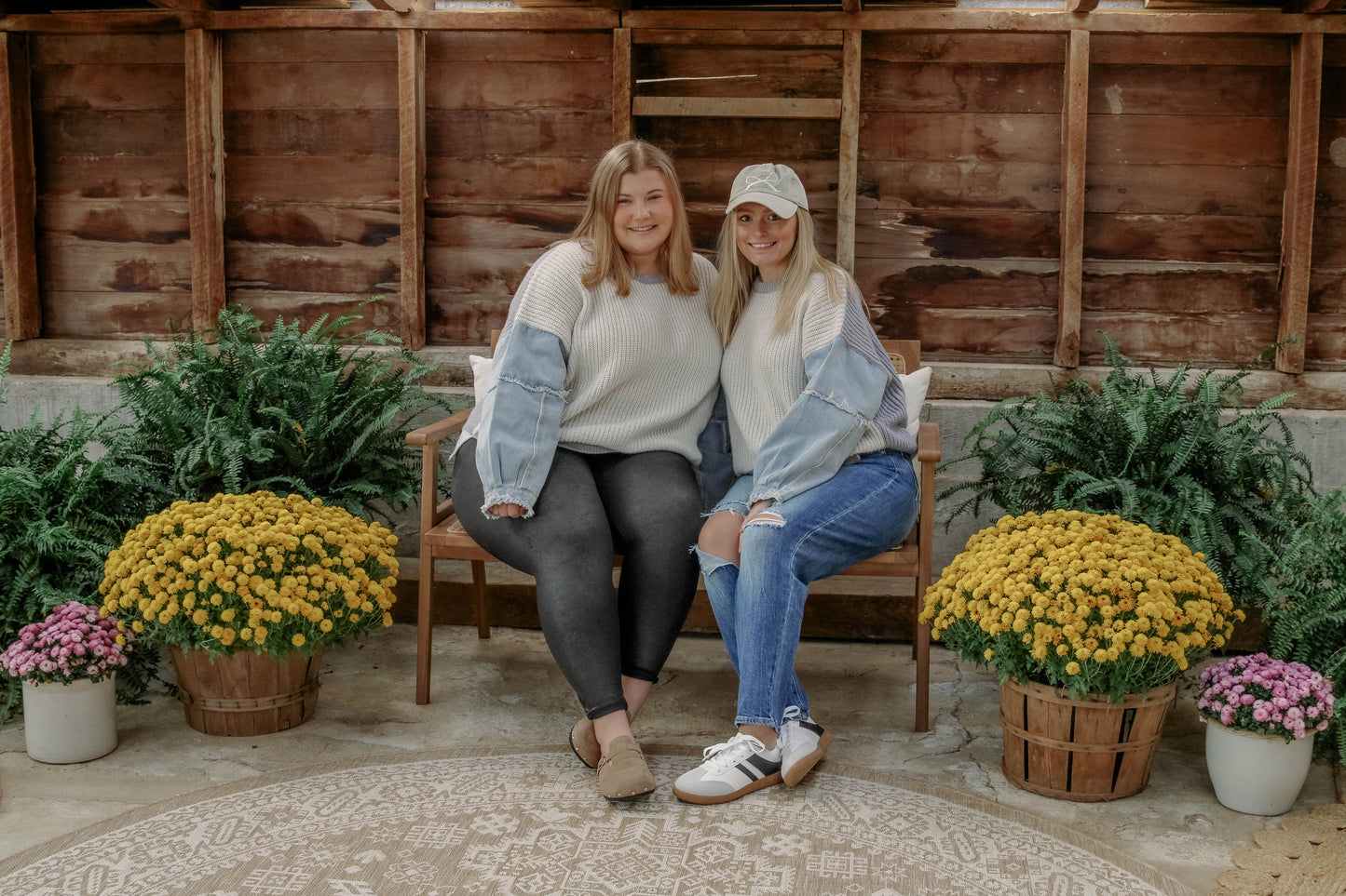 Sweater Days Frayed Denim Top