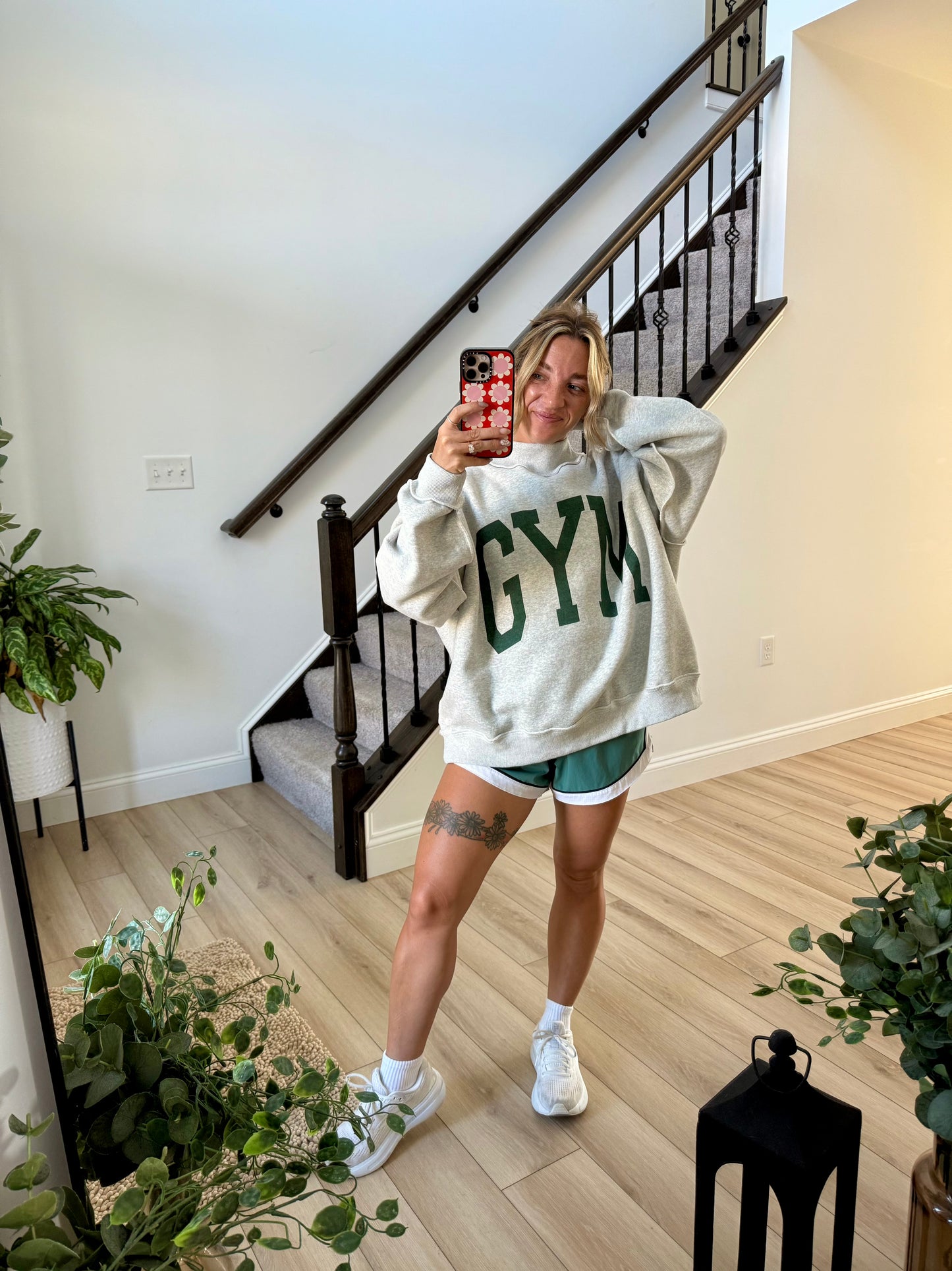 Gym/Bed Reversible Mockneck Sweatshirt