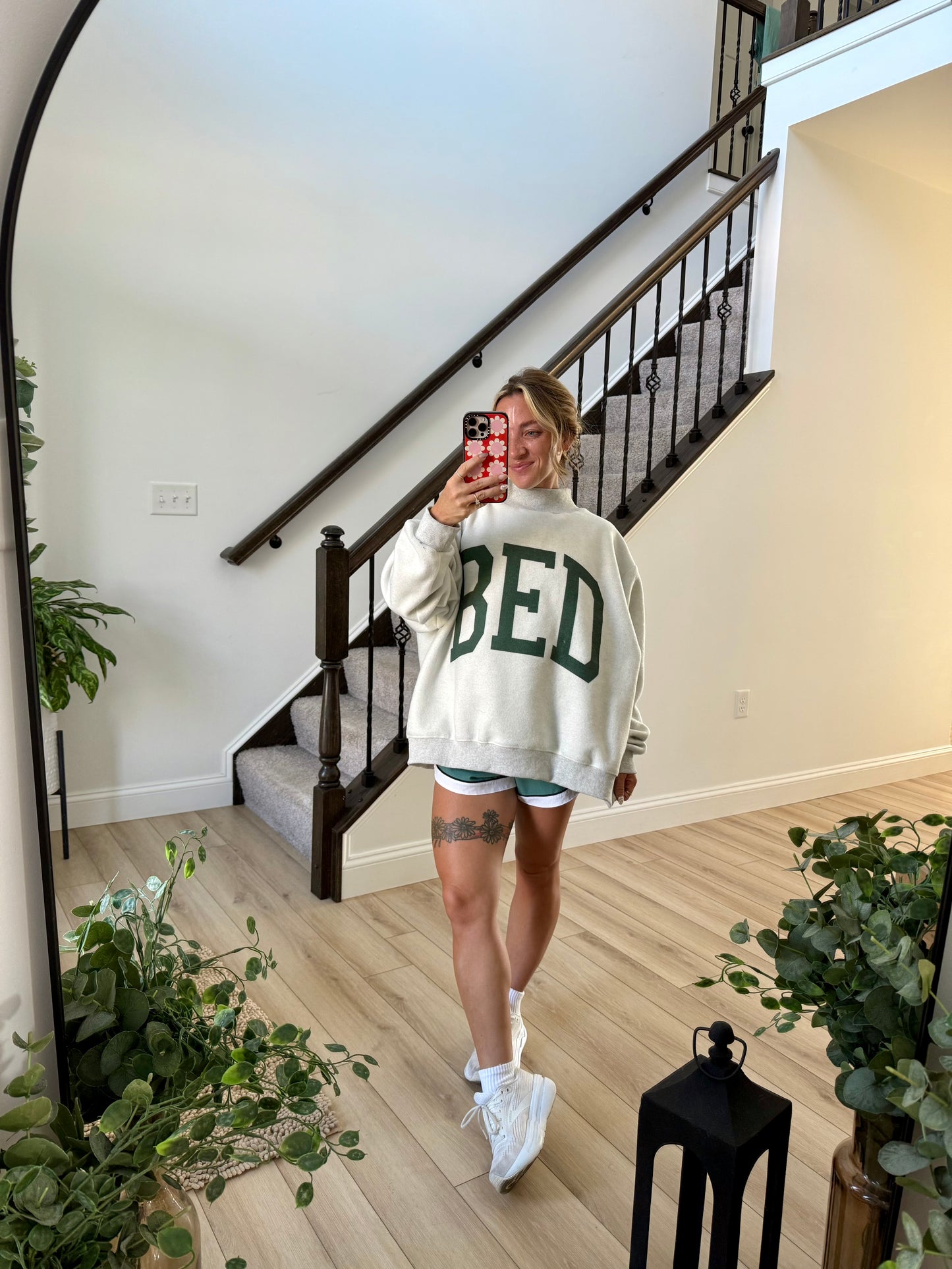 Gym/Bed Reversible Mockneck Sweatshirt