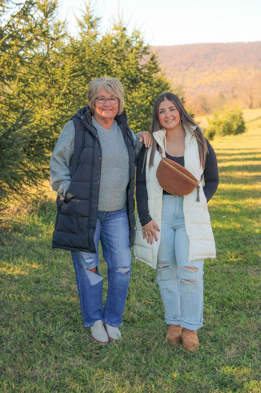 Flora Long Puffer Vest PRE SALE
