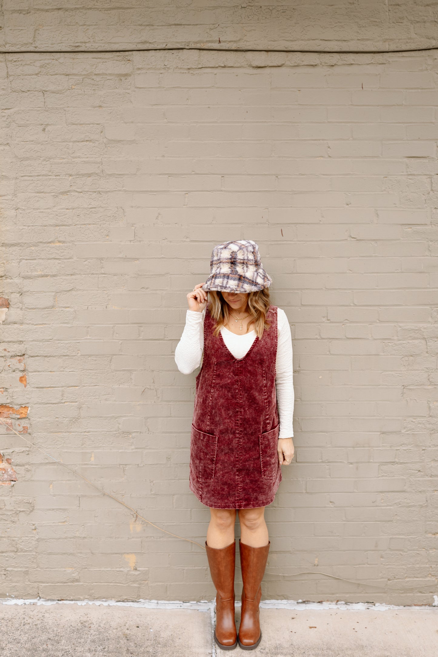 Purple Plaid Bucket Hat