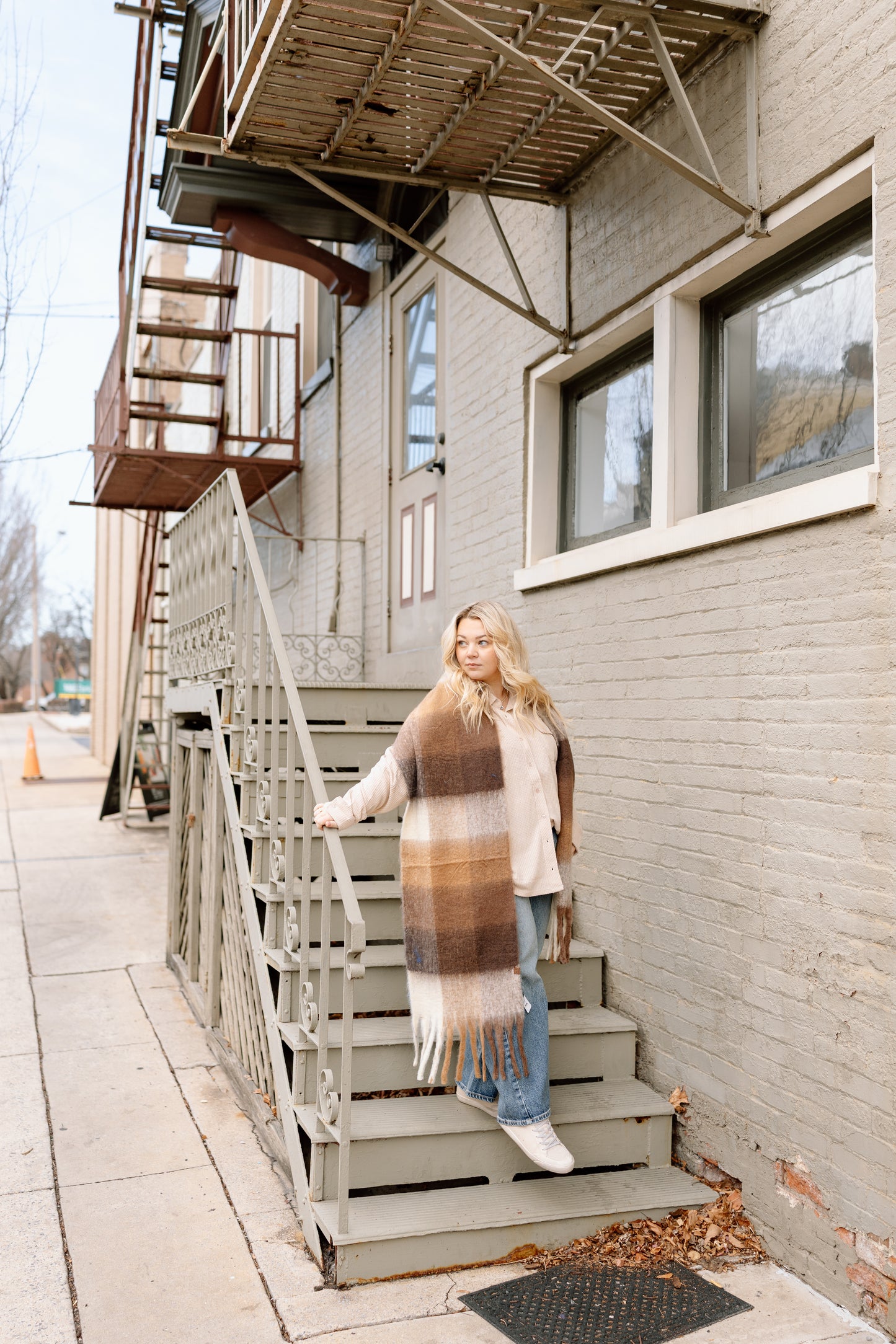 Tia Plaid Scarf