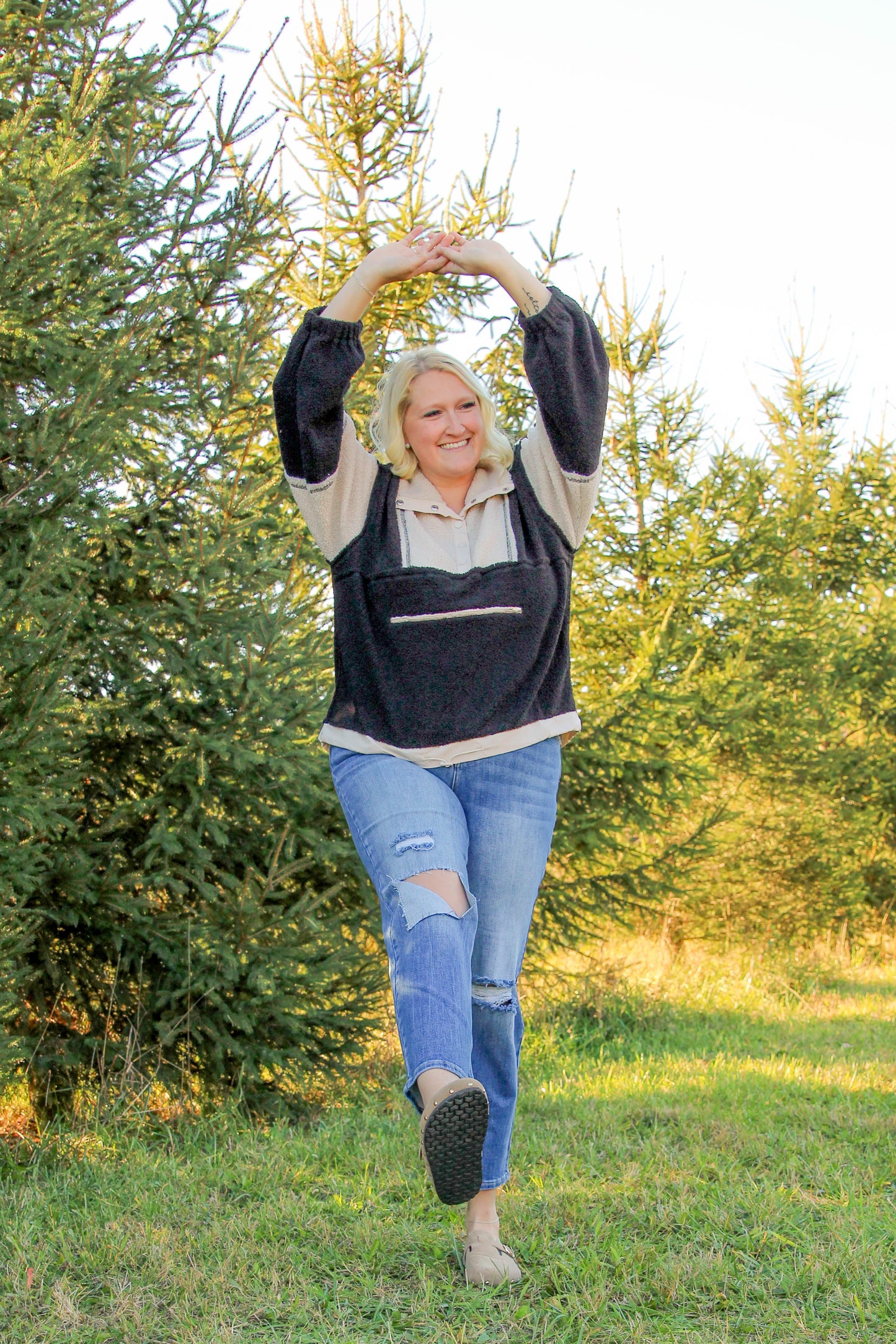 Walking in a Winter Wonderland Sherpa Pullover