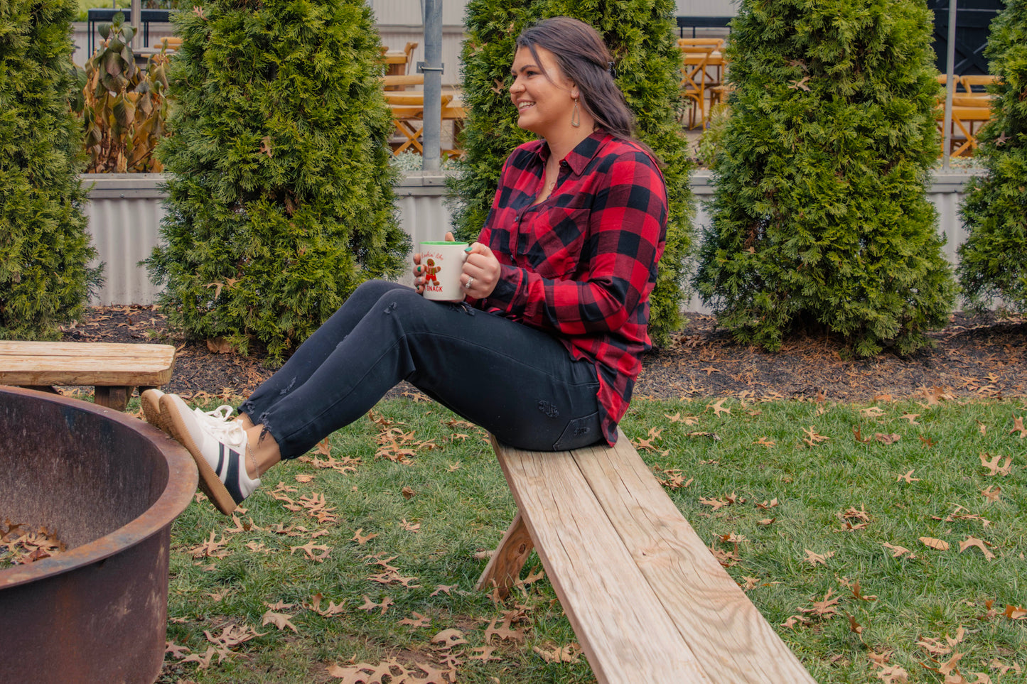 Christmas Everyday Plaid Top