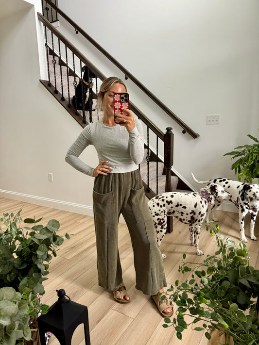 Aliza Ribbed Pant