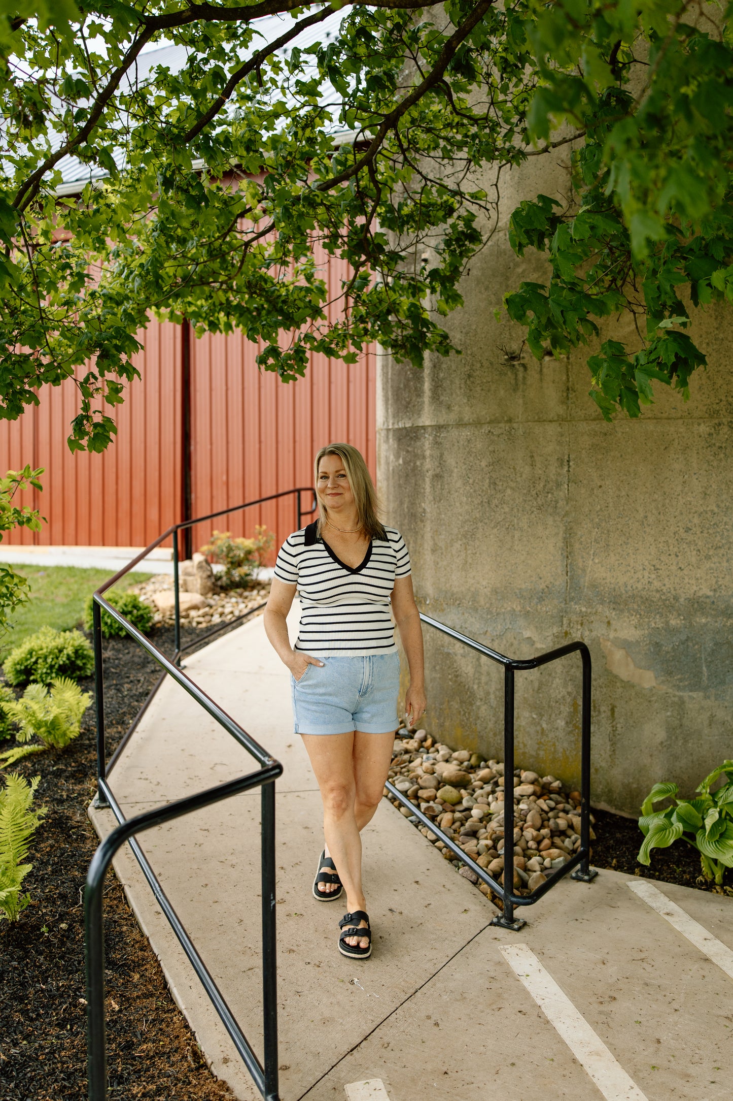 Barb Striped Tee