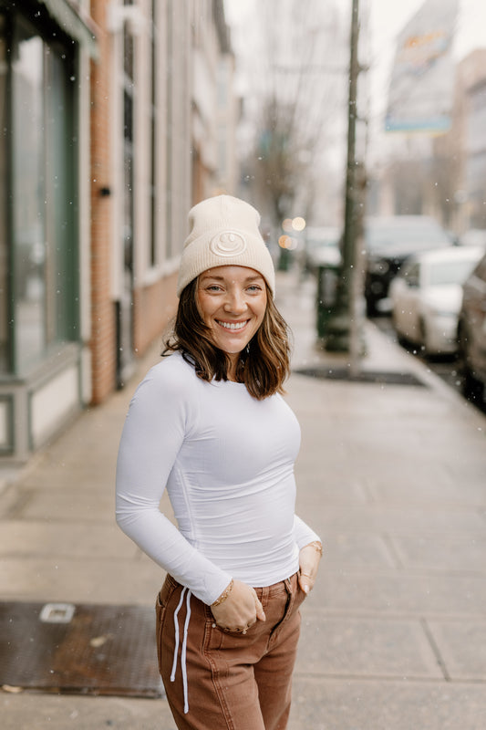 Smile, girl beanie